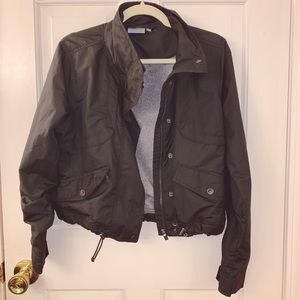 ATHLETA black bomber jacket